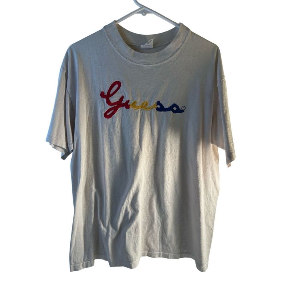 Georges Marciano “Guess” Os Spellout Tshirt Usa Single Stitch Vintage Rare